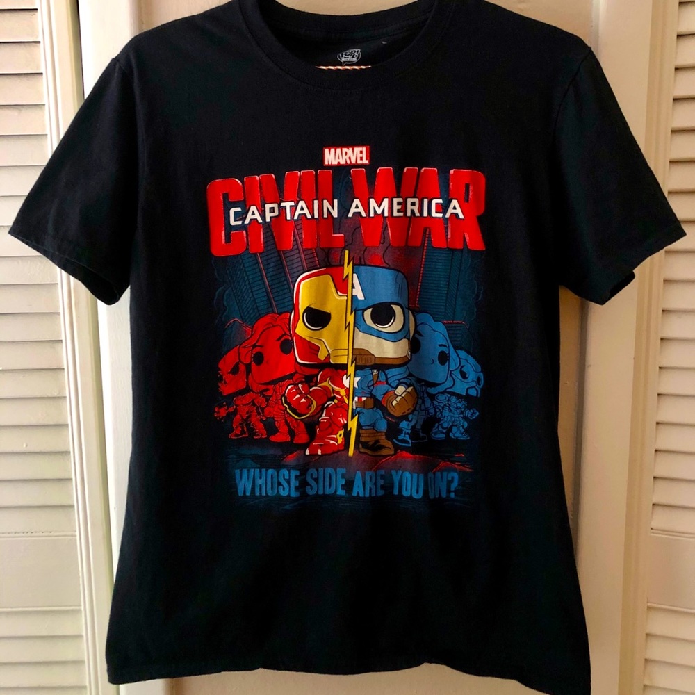Marvel Captain America Civil War Funko Pop Shirt